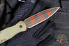 Blackside Customs Phase 7 SDM- Double Edge Dagger - Freddy's Dirty Sweater Edition- Tan G-10 Handle Scales- Dirty Sweater Finished Blade BSC-P7SDM-FREDDY