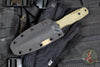 Blackside Customs Phase 7 SDM- Double Edge Dagger - Freddy's Dirty Sweater Edition- Tan G-10 Handle Scales- Dirty Sweater Finished Blade BSC-P7SDM-FREDDY