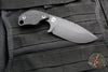 Blackside Customs/Strider Knives SLCC Fixed Blade- Drop Point Edge- Black G-10 Scale- Black Finished Magnacut Blade