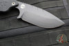 Blackside Customs/Strider Knives SLCC Fixed Blade- Drop Point Edge- Black G-10 Scale- Black Finished Magnacut Blade