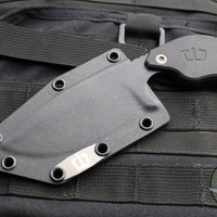 Blackside Customs/Strider Knives SLCC Fixed Blade- Drop Point Edge- Black G-10 Scale- Black Finished Magnacut Blade