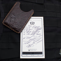 Blackside Customs- Starlingear Collaboration- Leather Card Case- Batch II Version 17