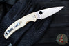 Spyderco Native Chief Folding Knife- Brown Micarta Handle- Cru-Wear Satin Blade C244MPCW