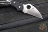 Spyderco Dragonfly Compact Folding Knife- Wharncliffe Edge- Black FRN Handle- Satin Blade C28FPWCBK2