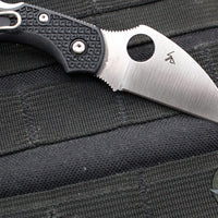 Spyderco Dragonfly Compact Folding Knife- Wharncliffe Edge- Black FRN Handle- Satin Blade C28FPWCBK2