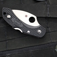 Spyderco Dragonfly Compact Folding Knife- Wharncliffe Edge- Black FRN Handle- Satin Blade C28FPWCBK2