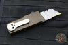 Chaves Knives C.H.U.B. OTF Knife - Crosshatch Pattern Brown Handle