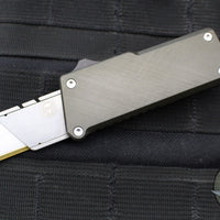 Chaves Knives C.H.U.B. OTF Knife - Crosshatch Pattern Green Handle