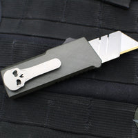 Chaves Knives C.H.U.B. OTF Knife - Crosshatch Pattern Green Handle