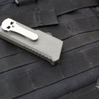 Chaves Knives C.H.U.B. OTF Knife - Crosshatch Pattern Green Handle