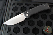 Chaves Protech Knives- Redencion 229- OTS Auto- Tanto Edge- Black Handle- Stonewash Blade