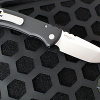 Chaves Protech Knives- Redencion 229- OTS Auto- Tanto Edge- Black Handle- Stonewash Blade