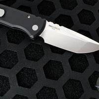 Chaves Protech Knives- Redencion 229- OTS Auto- Tanto Edge- Black Handle- Stonewash Blade