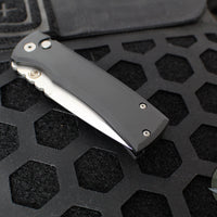 Chaves Protech Knives- Redencion 229- OTS Auto- Tanto Edge- Black Handle- Stonewash Blade