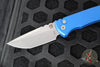 Chaves Protech Knives- Redencion 229- OTS Auto- Tanto Edge- Blue Handle- Stonewash Blade