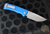 Chaves Protech Knives- Redencion 229- OTS Auto- Tanto Edge- Blue Handle- Stonewash Blade