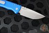 Chaves Protech Knives- Redencion 229- OTS Auto- Tanto Edge- Blue Handle- Stonewash Blade