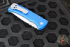 Chaves Protech Knives- Redencion 229- OTS Auto- Tanto Edge- Blue Handle- Stonewash Blade