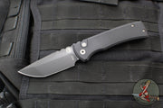 Chaves Protech Knives- Redencion 229- OTS Auto- Tanto Edge- Black Handle- Black DLC Blade