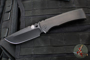 Chaves Knives Integral Redencion 229 Folder- Drop Point- Black PVD Finished Titanium Handle- Black PVD Finished Blade