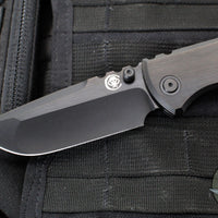 Chaves Knives Integral Redencion 229 Folder- Drop Point- Black PVD Finished Titanium Handle- Black PVD Finished Blade