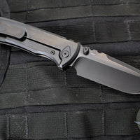 Chaves Knives Integral Redencion 229 Folder- Drop Point- Black PVD Finished Titanium Handle- Black PVD Finished Blade