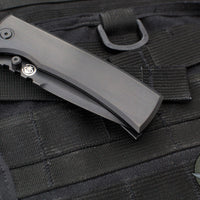 Chaves Knives Integral Redencion 229 Folder- Drop Point- Black PVD Finished Titanium Handle- Black PVD Finished Blade