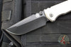 Chaves Knives Integral Redencion 229 Folder- Drop Point- Bright Stonewash Titanium Handle- Stonewash DLC Finished Blade