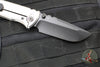 Chaves Knives Integral Redencion 229 Folder- Drop Point- Bright Stonewash Titanium Handle- Stonewash DLC Finished Blade