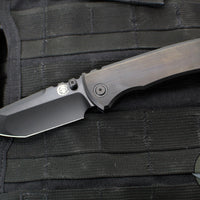 Chaves Knives Integral Redencion 229 Folder- Tanto Edge- Black PVD Finished Titanium Handle- Black PVD Finished Blade