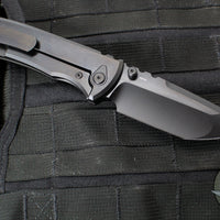 Chaves Knives Integral Redencion 229 Folder- Tanto Edge- Black PVD Finished Titanium Handle- Black PVD Finished Blade