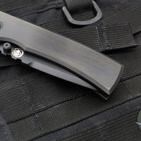 Chaves Knives Integral Redencion 229 Folder- Tanto Edge- Black PVD Finished Titanium Handle- Black PVD Finished Blade