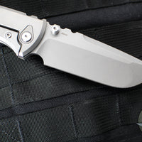 Chaves Knives Integral Redencion 229 Folder- Drop Point- Titanium Handle- Stonewash Finished Blade
