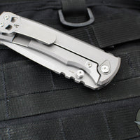 Chaves Knives Integral Redencion 229 Folder- Drop Point- Titanium Handle- Stonewash Finished Blade