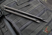 Crawford Knives- Black DLC Stainless Steel Defensive Straw with Sheath- Two Sizes