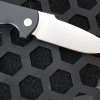 Defiant 7- Eagle- Out The Side (OTS) Auto Knife-  Black Handle- Stonewash Finished Blade