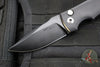 Defiant 7- Valmara- Out The Side (OTS) Auto Knife-  Black Handle- Black DLC Finished Blade