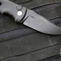 Defiant 7- Valmara- Out The Side (OTS) Auto Knife-  Black Handle- Black DLC Finished Blade