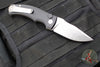 Defiant 7- Valmara- Out The Side (OTS) Auto Knife-  Black Handle- Stonewash Finished Blade