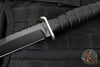 Defiant 7- M320 Fixed Blade Knife-  Black Handle- Black Finished Blade