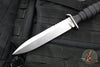 Defiant 7- M320 Fixed Blade Knife-  Black Handle- Stonewash Finished Blade