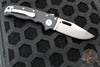 Demko Knives- AD20.5 Shark Lock Knife- Clip Point Or Shark Foot- Black G-10 Handle- Stonewash Finished 20CV Blade