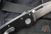 Demko Knives- AD20.5 Shark Lock Knife- Clip Point Or Shark Foot- Carbon Fiber Handle- Stonewash Finished 20CV Steel Blade