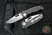 Demko Knives- AD20.5 Shark Lock Knife- Clip Point Or Shark Foot- Carbon Fiber Handle- Stonewash Finished 20CV Steel Blade