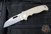 Demko Knives- AD20.5 Shark Lock Knife- Clip Point Or Shark Foot- FDE G-10 Handle- Stonewash Finished 3V Blade