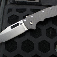 Demko Knives- AD20.5 Shark Lock Knife- Clip Point Or Shark Foot- Carbon Fiber Handle- Stonewash Finished D2 Blade