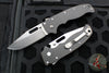 Demko Knives- AD20.5 Shark Lock Knife- Clip Point Or Shark Foot- Carbon Fiber Handle- Stonewash Finished D2 Blade