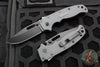 Demko Knives- AD20.5 Shark Lock Knife- Clip Point Or Shark Foot- Grey Grivory Handle- Black DLC Finished D2 Blade