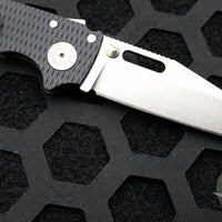 Demko Knives- AD20.5 Shark Lock Knife- Shark Foot- Black G-10 Handle- Stonewash Finished S35VN Blade