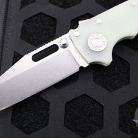 Demko Knives- AD20.5 Shark Lock Knife- Shark Foot- Natural G-10 Handle- Stonewash Finished S35VN Blade